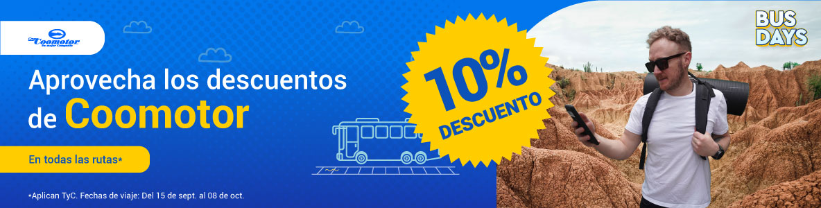 Grandes descuentos con Coomotor y Pinbus